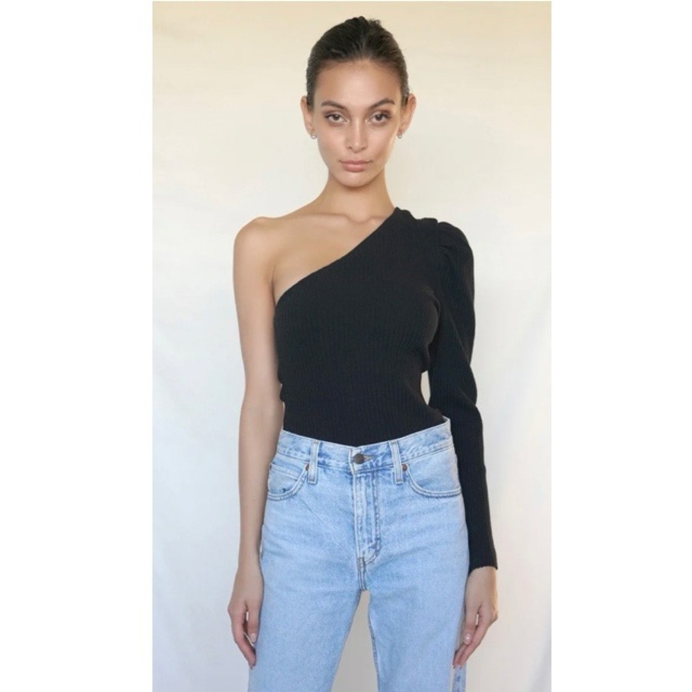 The Range | Primary Rib Puff Shoulder Top